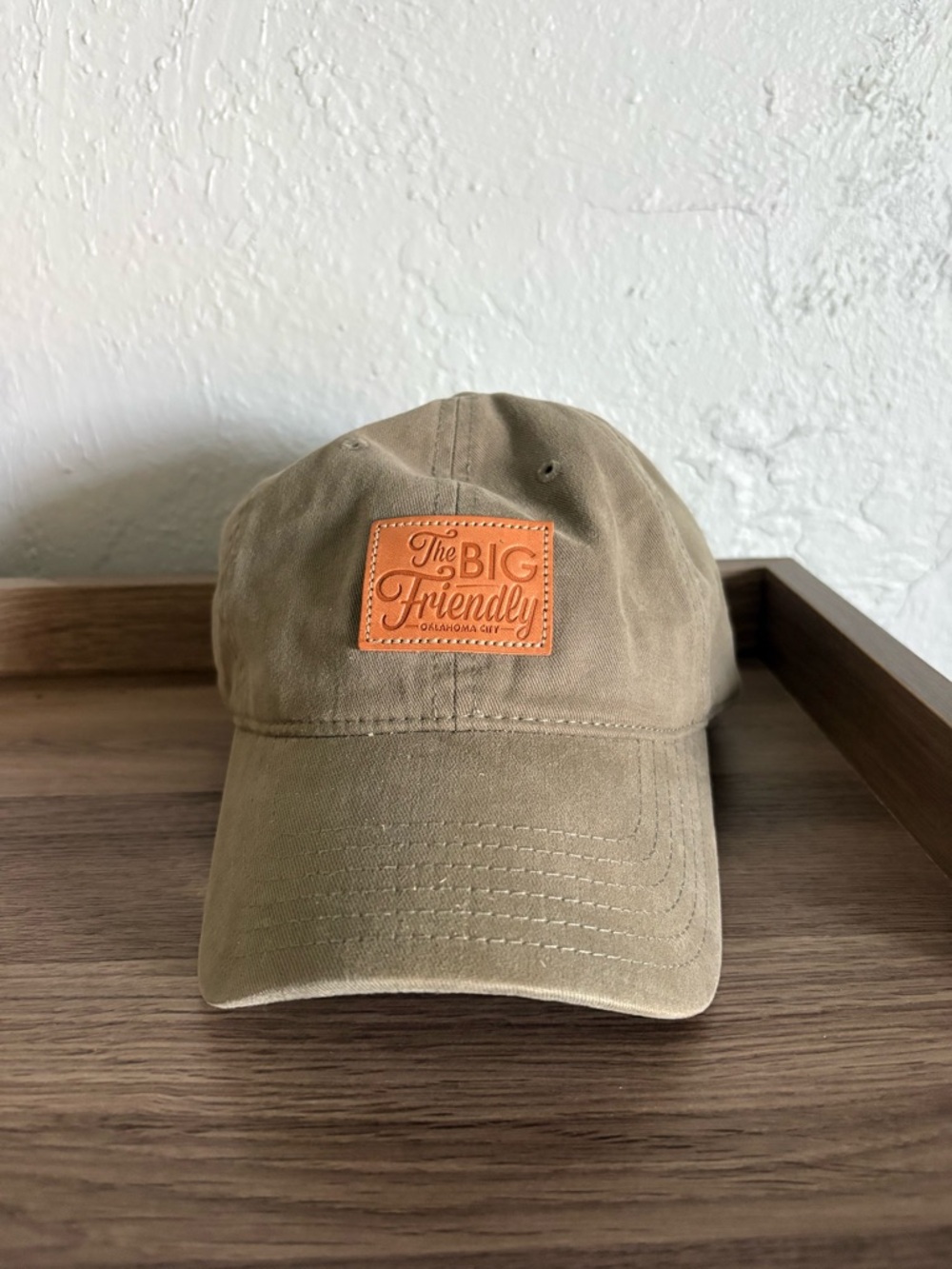 The Big Friendly Khaki Baseball Cap Adjustable